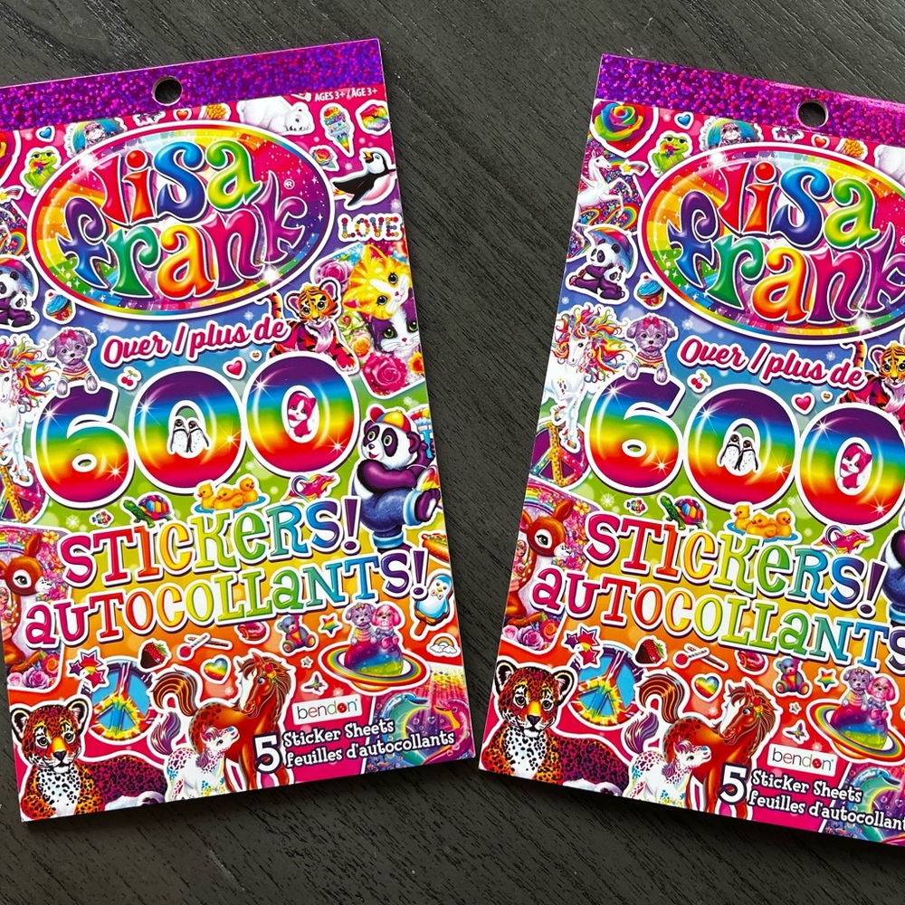 Lisa Frank Colorful Sticker Collection